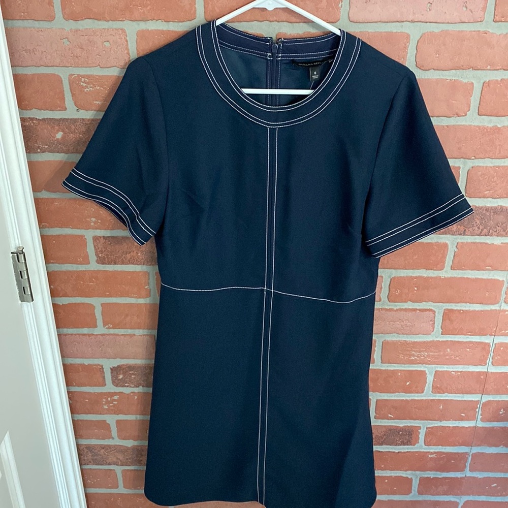 Navy blue work dress